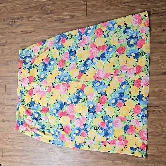 Pendleton Floral Colorful AOP Midi Skirt 24W‎ - Picture 6 of 6